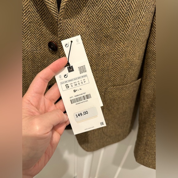 ZARA 💯 Wool Sport Blazer - Picture 12 of 13